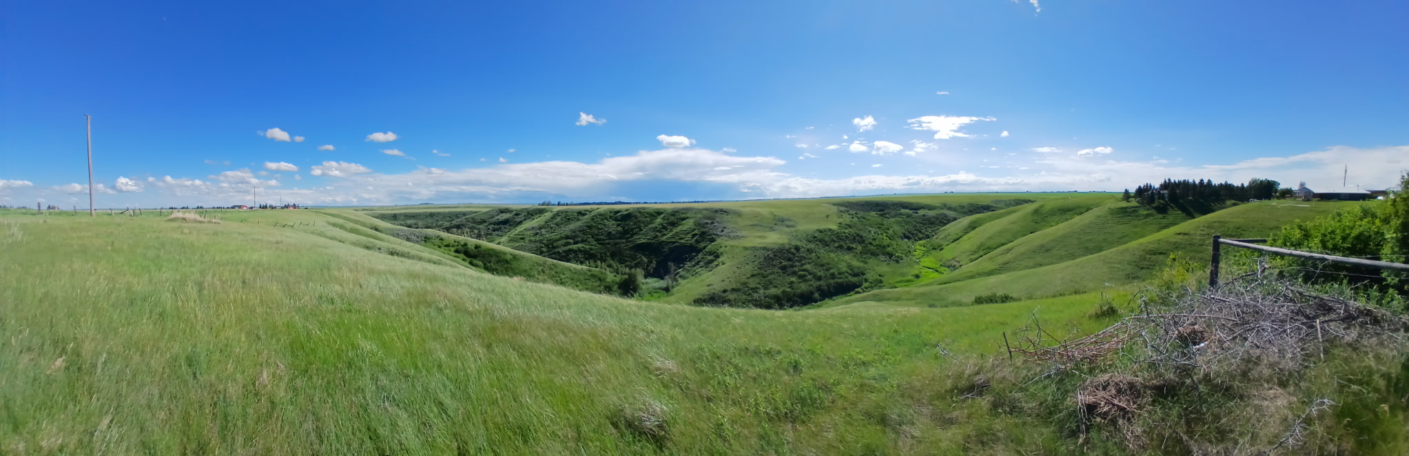 Wheatland County coulee landscape — this is what we're fighting to protect